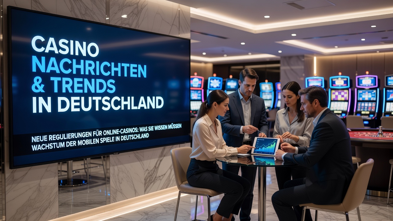 Blick auf ein deutsches Gerichtsgebäude mit Fokus auf laufende Glücksspielverfahren