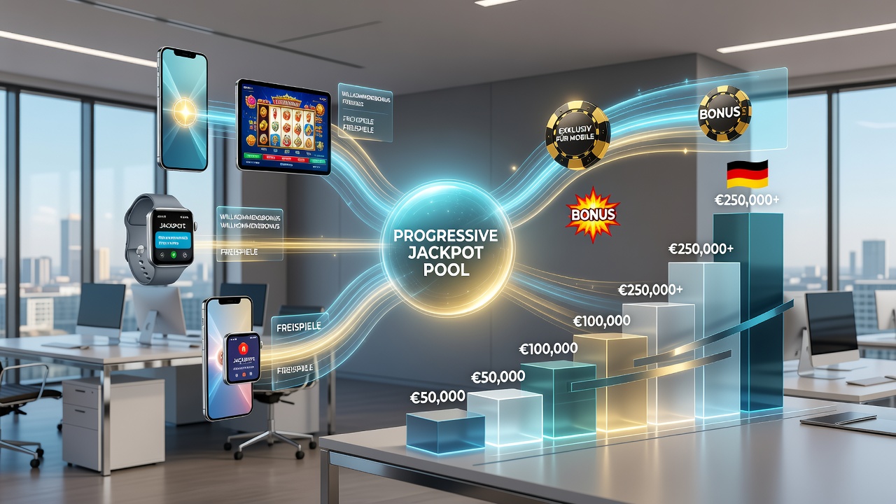 Grafik zur Entwicklung von Jackpot-Pools durch Werbeaktionen in regulierten mobilen Umgebungen