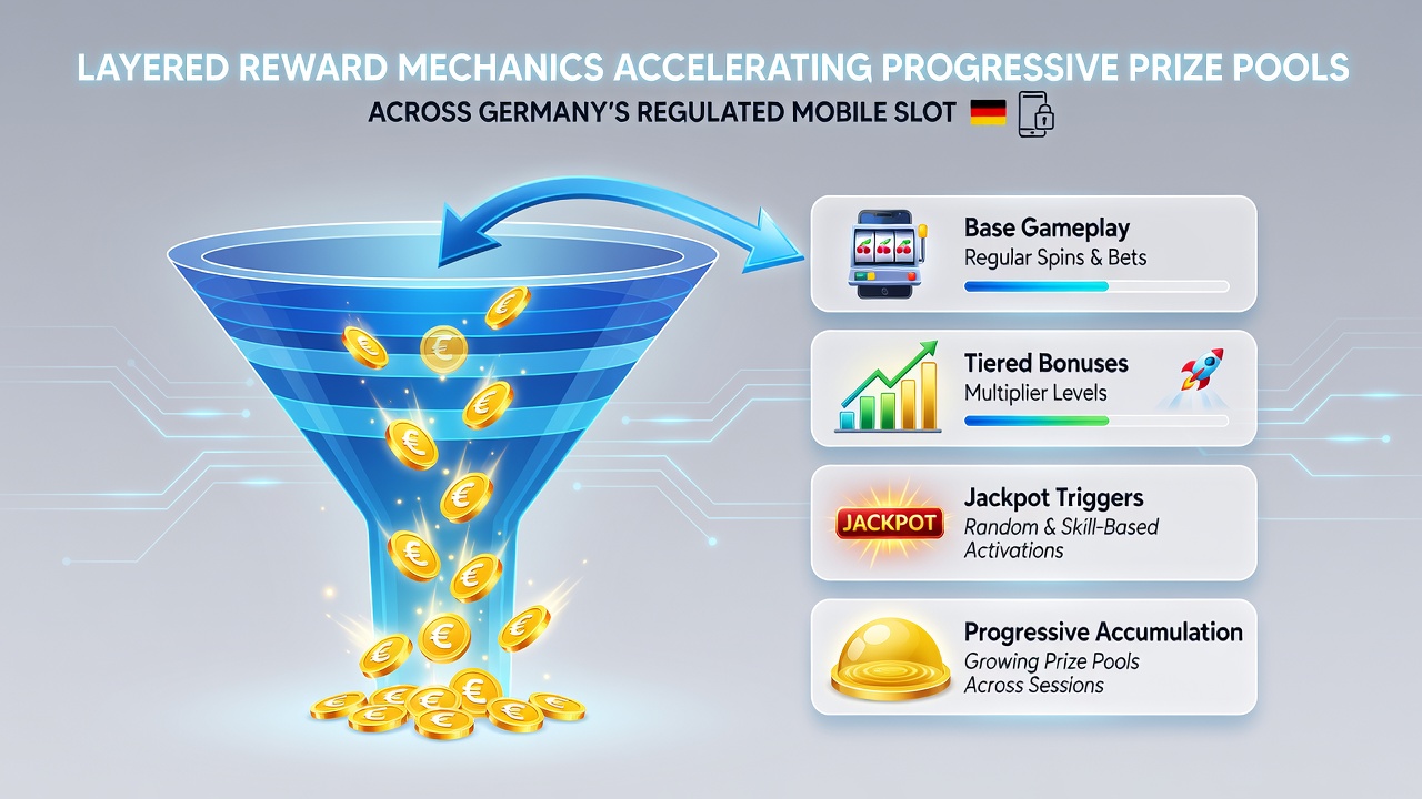 Mobile Slot-Interfaces mit gestaffelten Belohnungen und Jackpot-Anzeigen