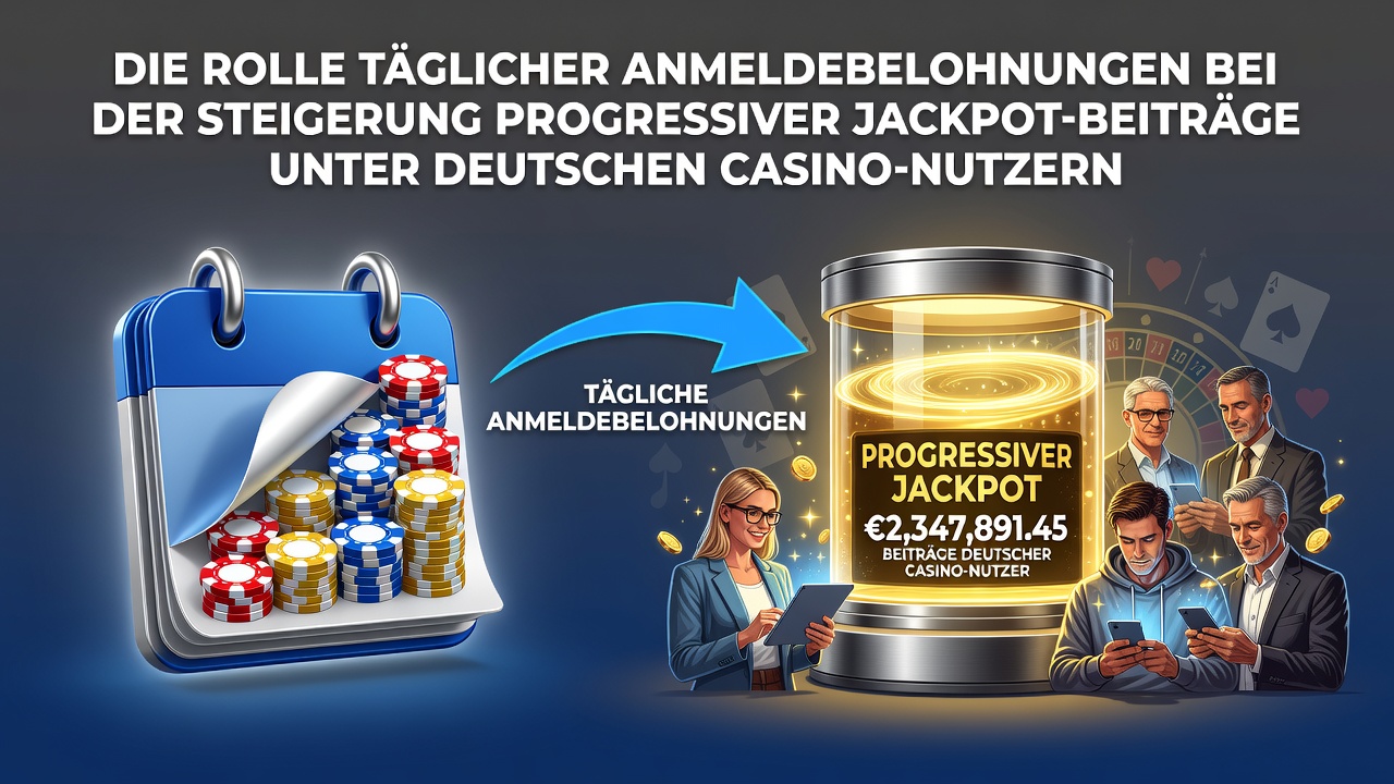 Darstellung von Login-Belohnungen und deren Verbindung zu progressiven Jackpot-Pools in deutschen Online-Casinos